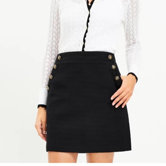LOFT Dresses & Skirts - Loft Tweed Admiral Shift Skirt